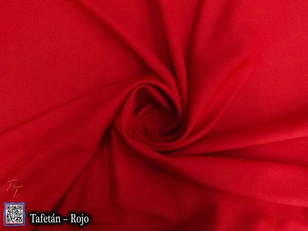 Tela tafetán Rojo