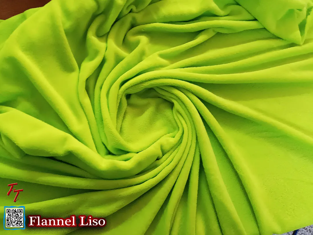 Flannel Liso | Verde Limón #2