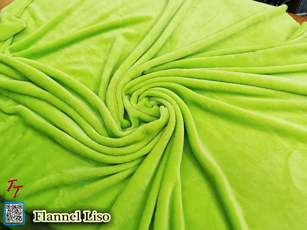 Flannel Liso | Verde Limón #1