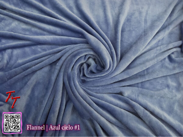 Flannel Liso | Azul cielo #1