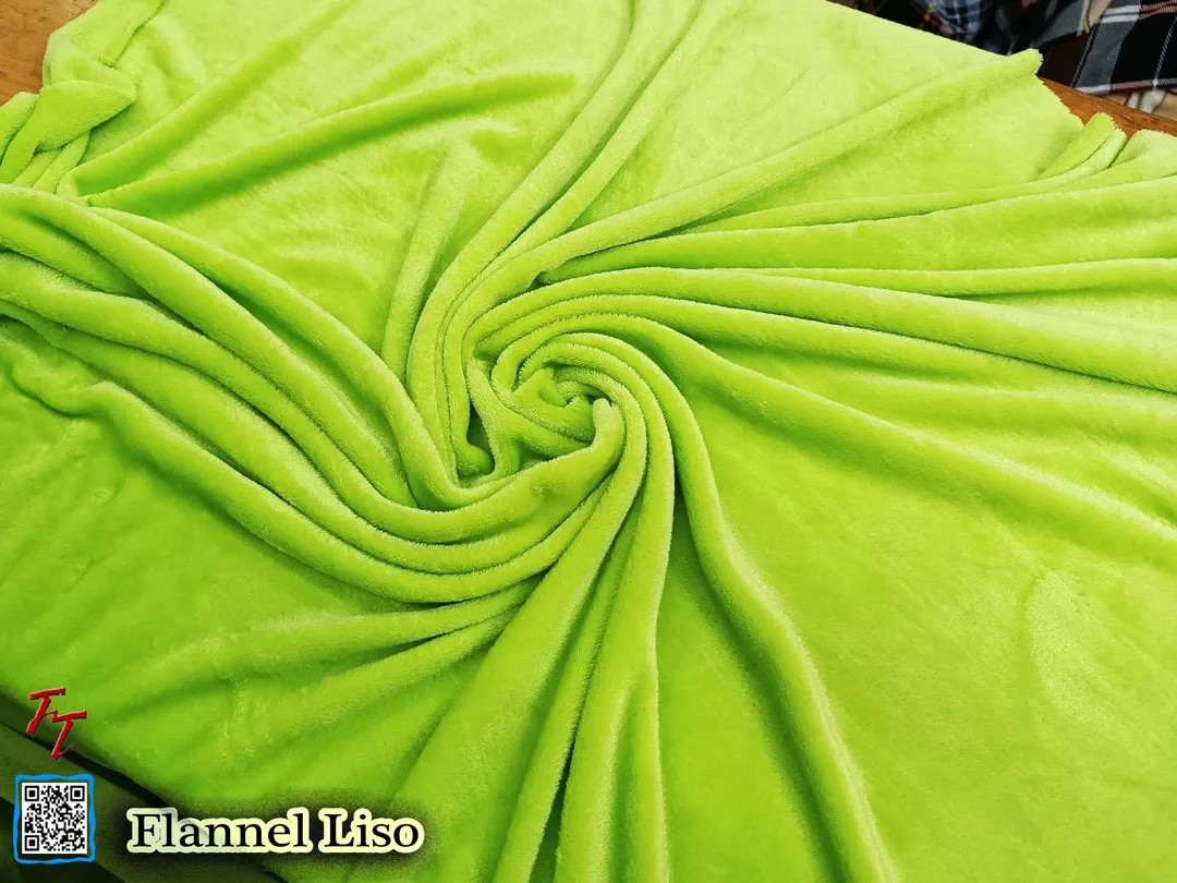 Flannel Liso | Verde Limón #1