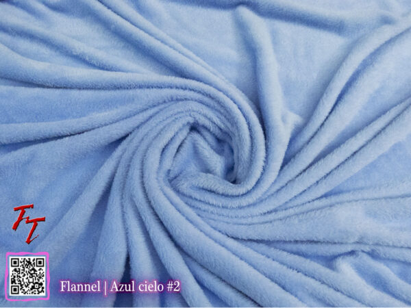 Flannel Liso | Azul cielo #2