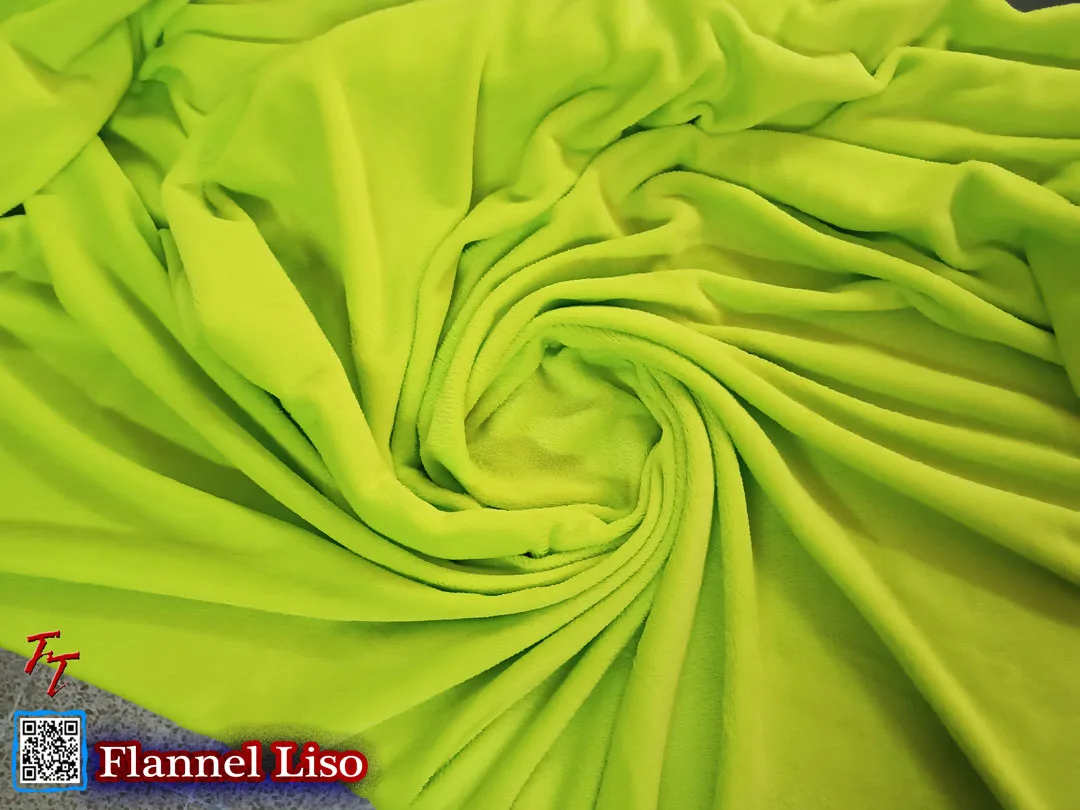 Flannel Liso | Verde Limón #2