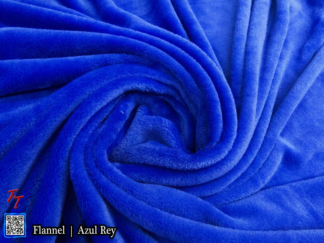 Flannel Liso | Azul Rey