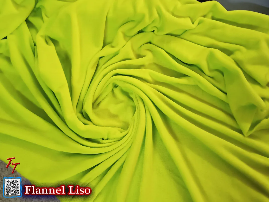 Flannel Liso | Verde Limón #2