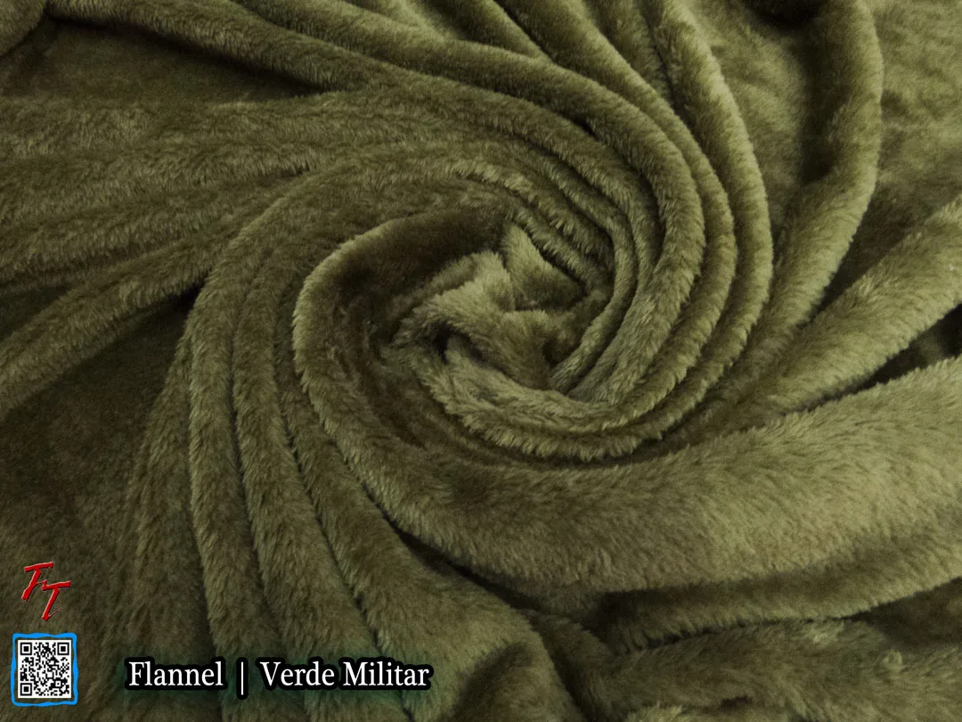 Flannel Liso | Verde Militar