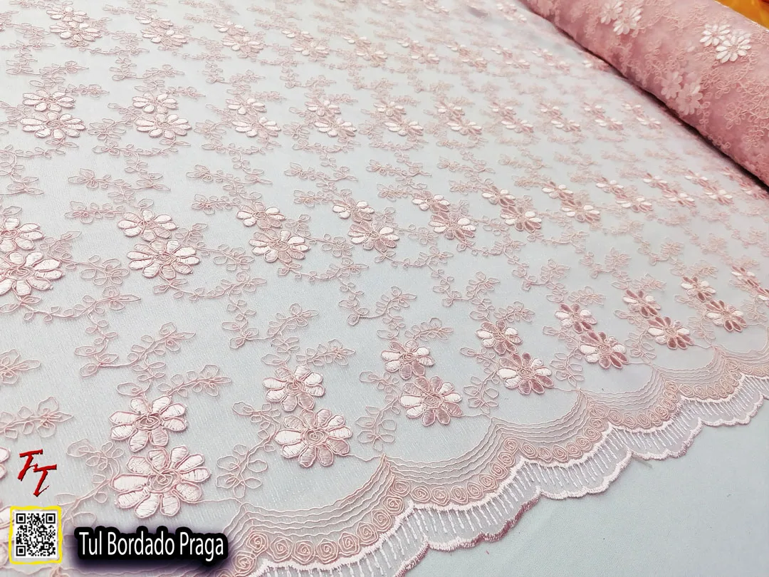 Tul Bordado Praga | Blush
