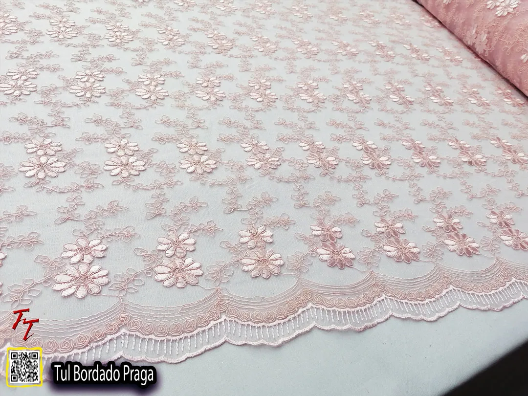 Tul Bordado Praga | Blush