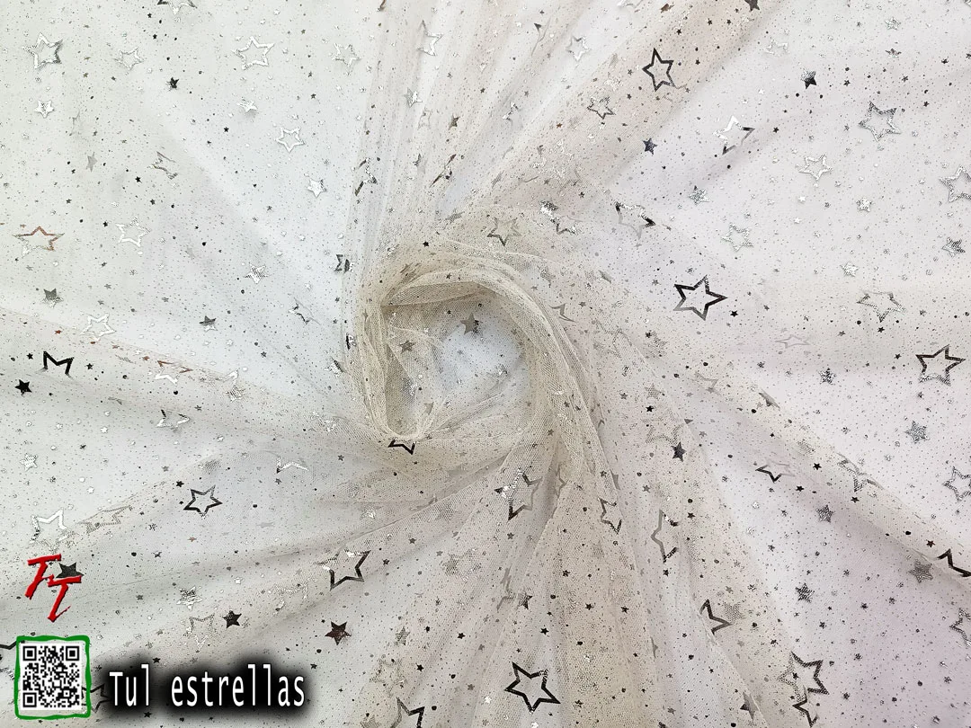 Tul gliter estrellas | Hueso