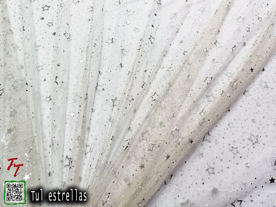 Tul gliter estrellas | Hueso