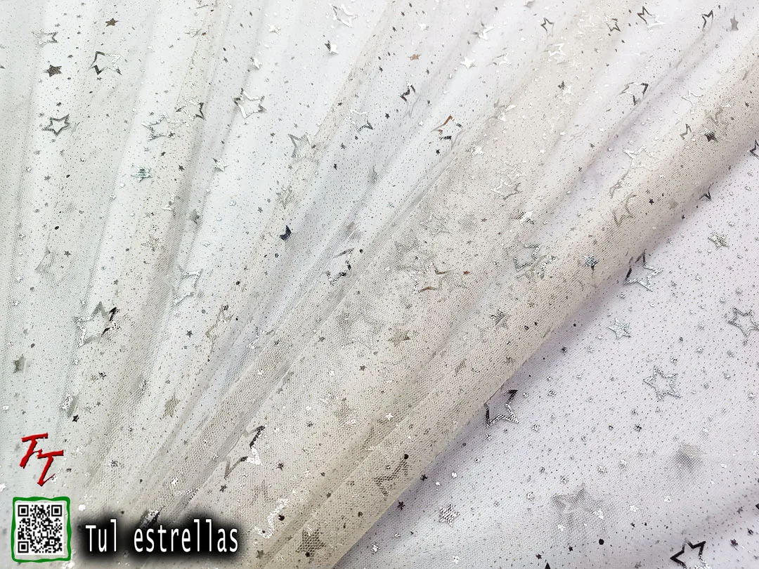Tul gliter estrellas | Hueso