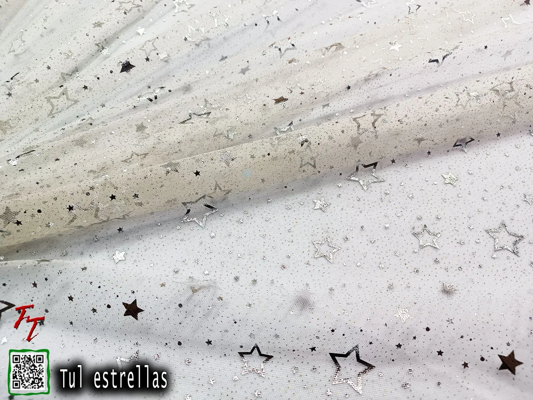 Tul gliter estrellas | Hueso
