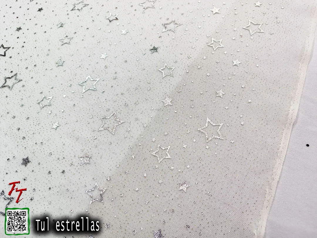 Tul gliter estrellas | Hueso