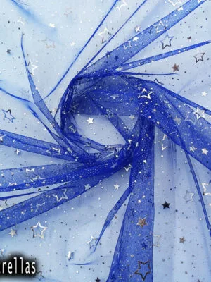 Tul gliter estrellas | Azul rey