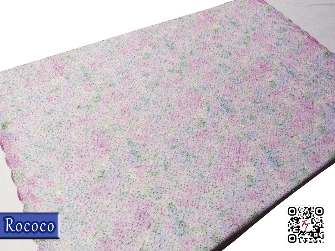 Tul rococó | Rosa/Verde