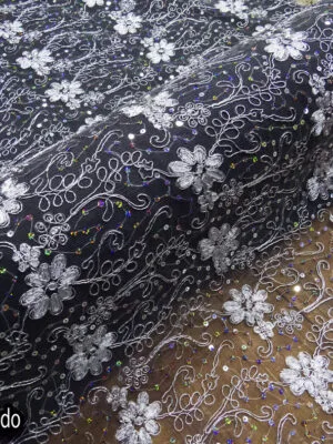 Tul Bordado Flores #1