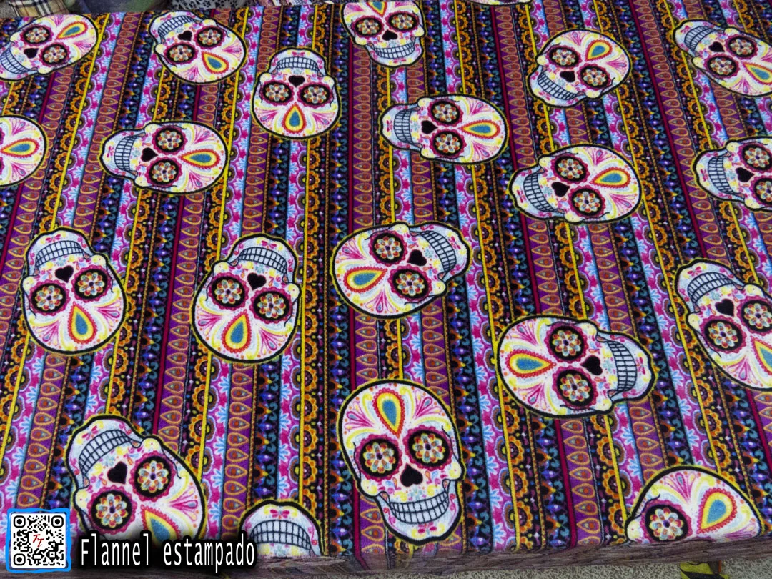 Flannel Estampado | Calavera multicolor