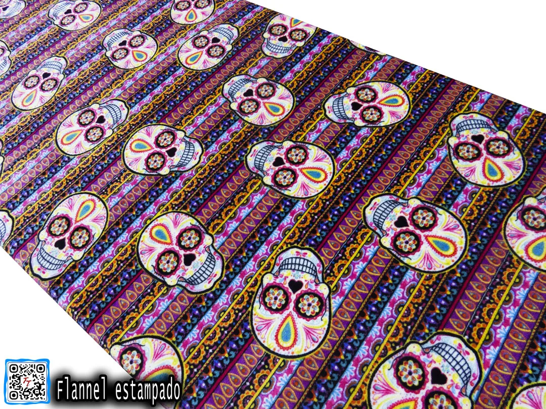 Flannel Estampado | Calavera multicolor