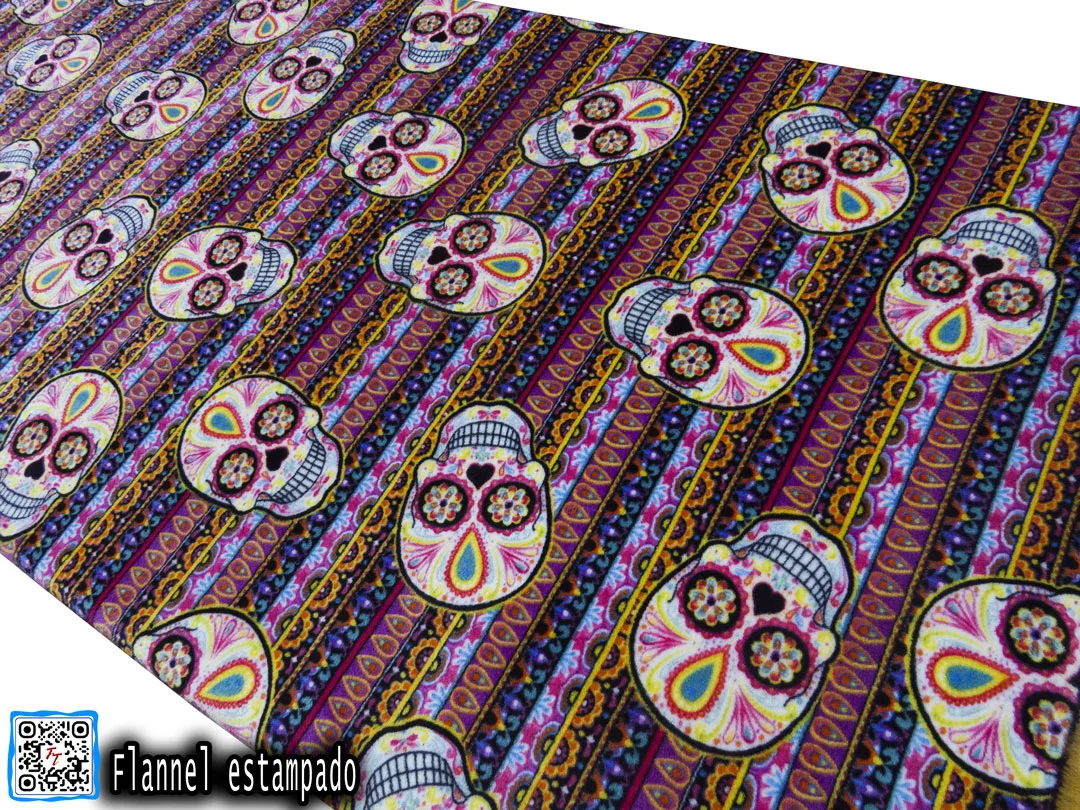 Flannel Estampado | Calavera multicolor