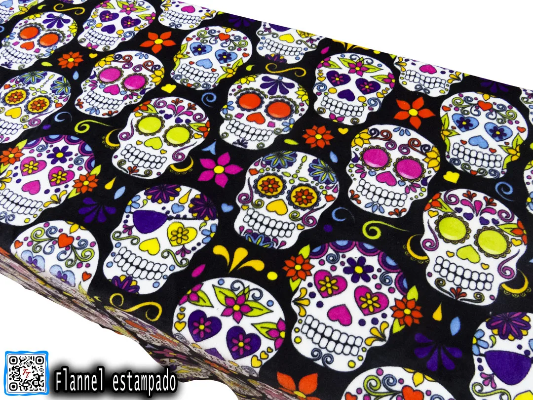 Flannel Estampado | Calavera de azúcar
