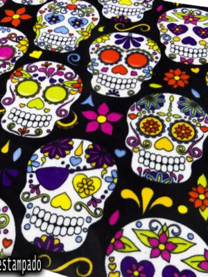 Flannel Estampado | Calavera de azúcar