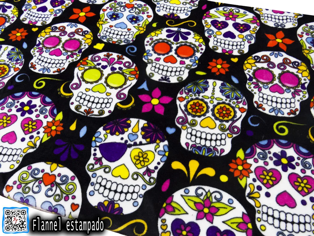Flannel Estampado | Calavera de azúcar