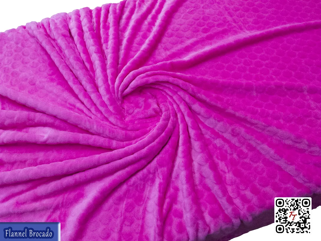 Flannel Brocado liso | Fucsia