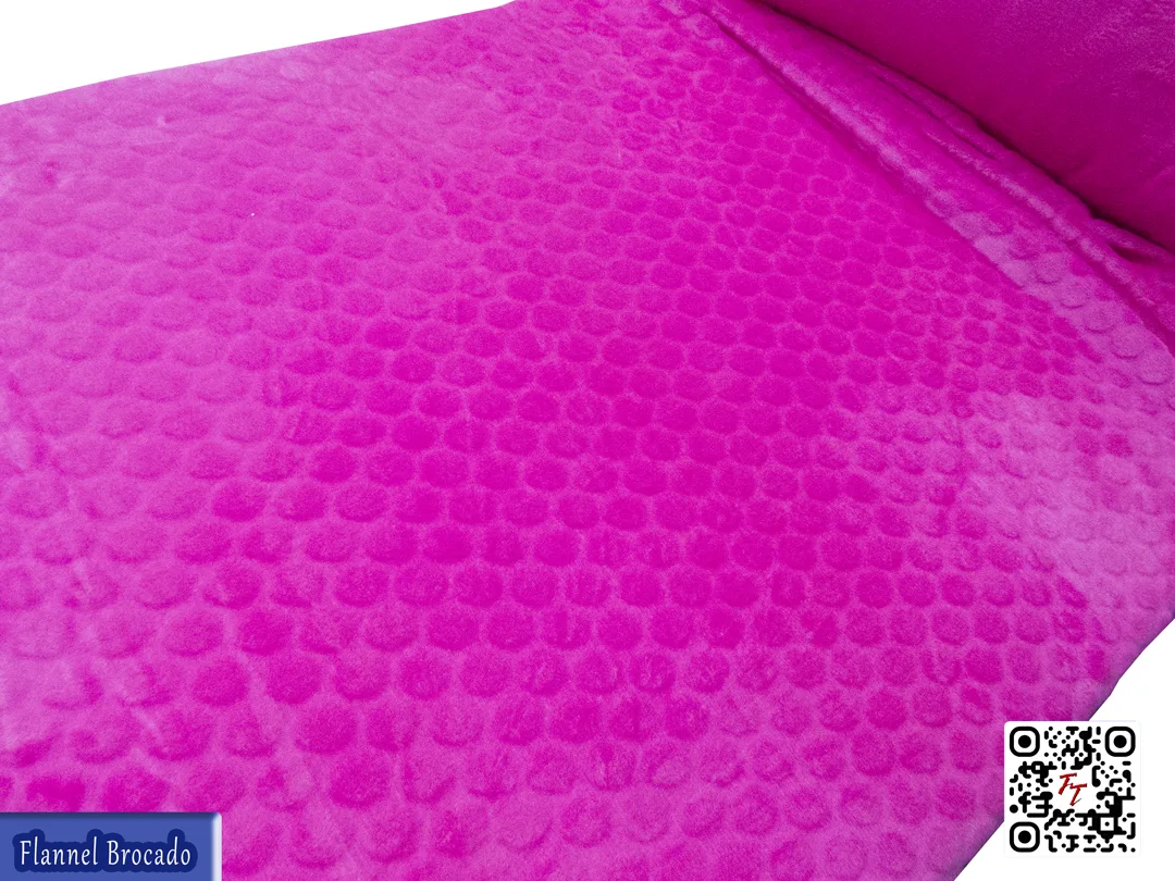 Flannel Brocado liso | Fucsia