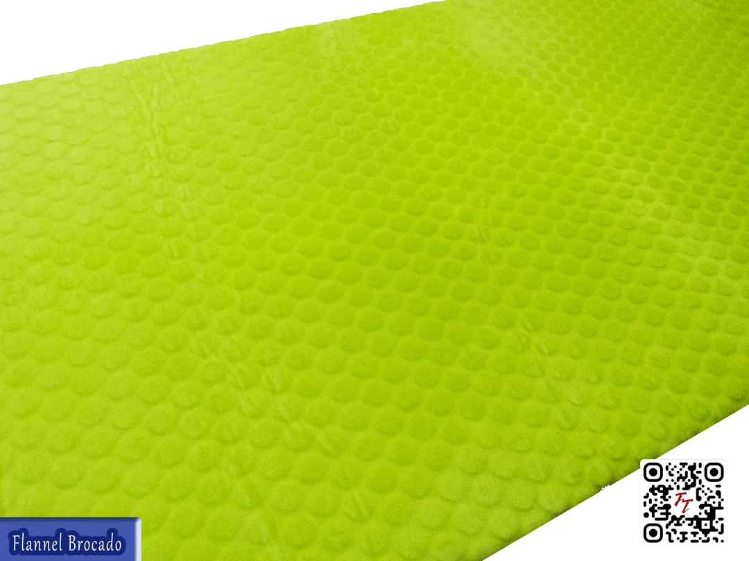 Flannel Brocado liso | Verde Limón