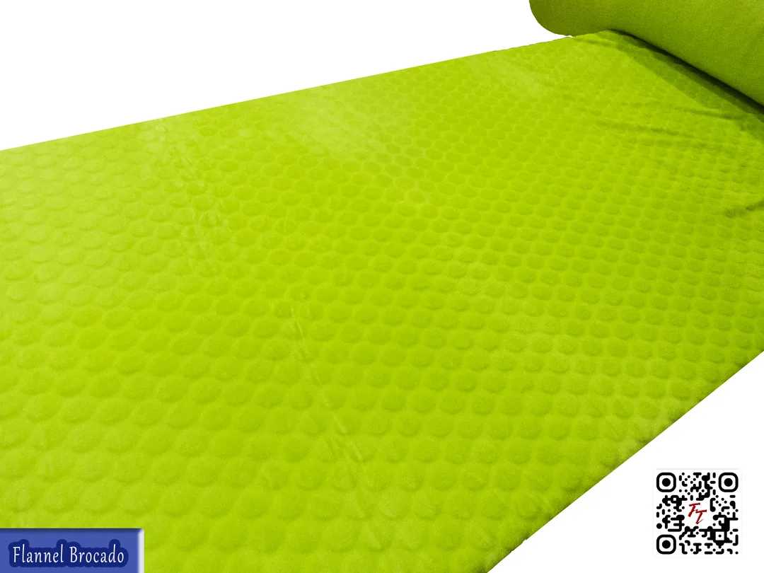 Flannel Brocado liso | Verde Limón