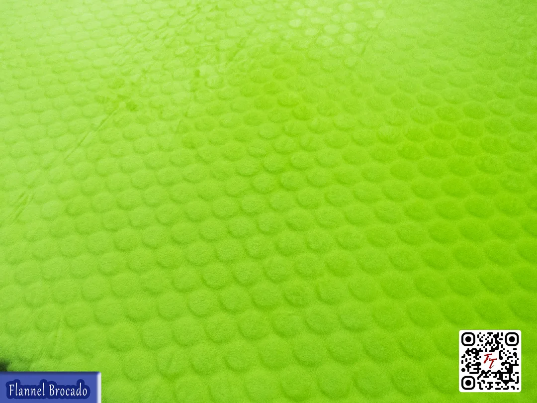 Flannel Brocado liso | Verde Limón