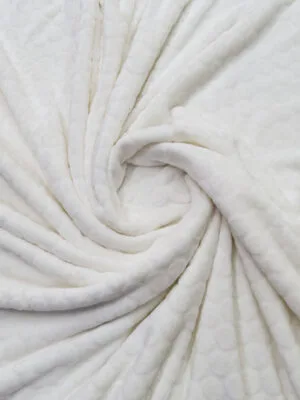 Flannel Brocado liso | Blanco