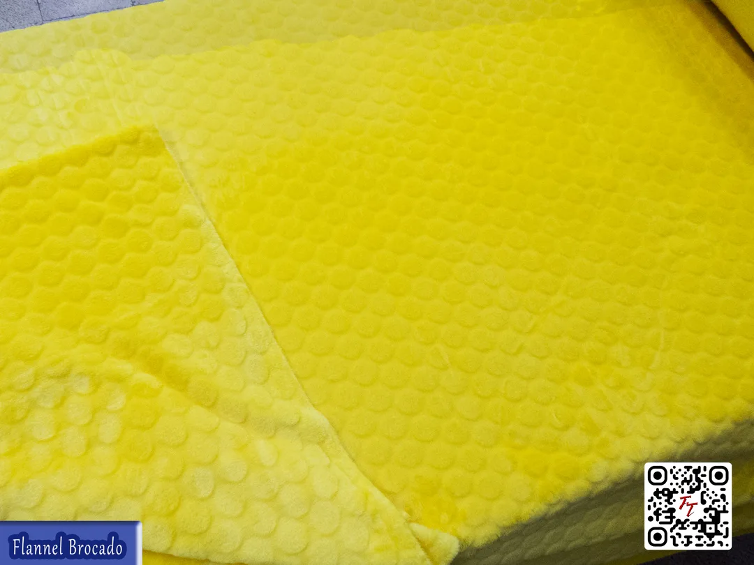 Flannel Brocado liso | Amarillo canario