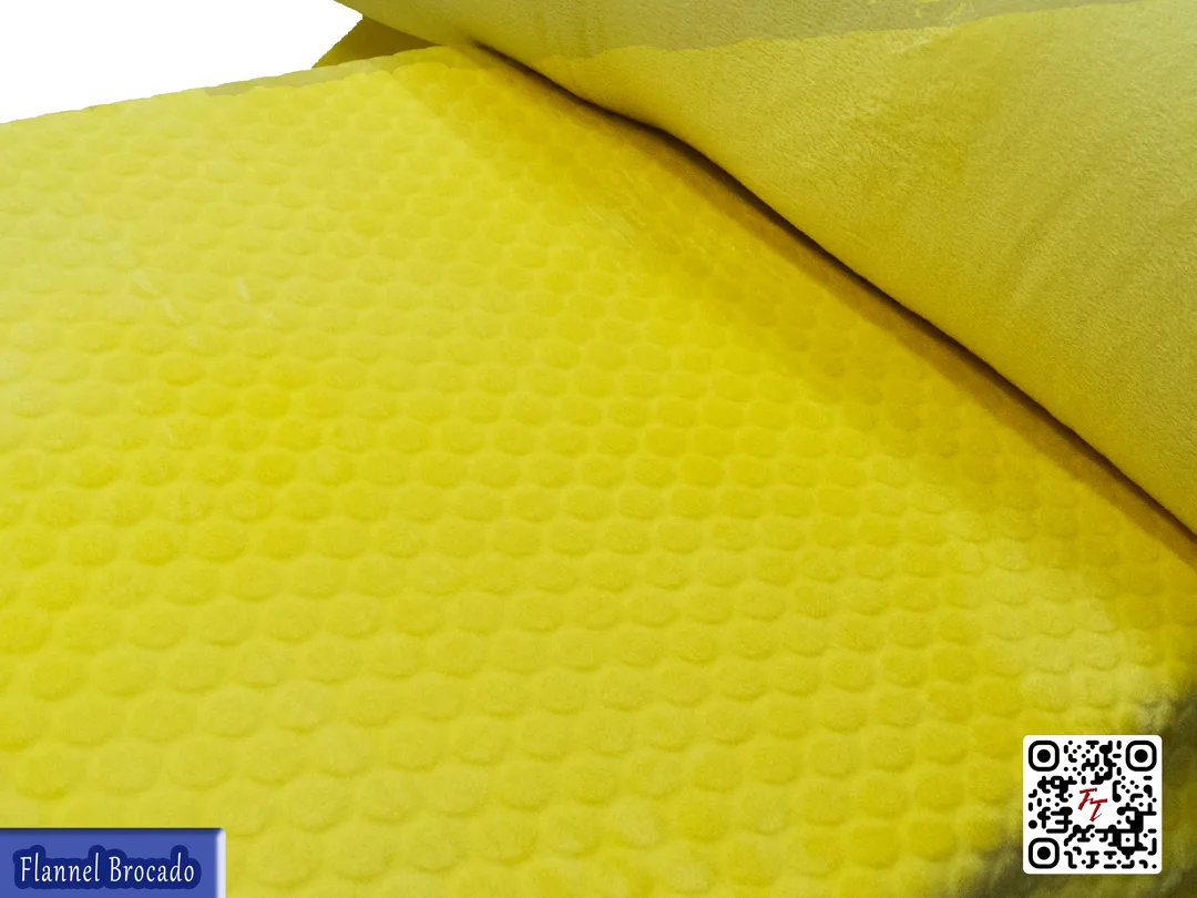 Flannel Brocado liso | Amarillo canario