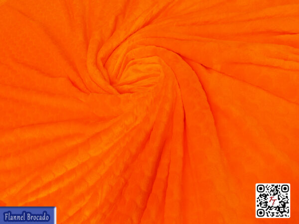 Flannel Brocado liso | Naranja