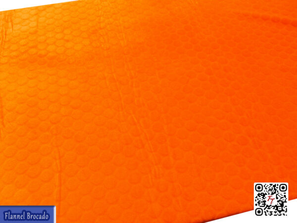 Flannel Brocado liso | Naranja