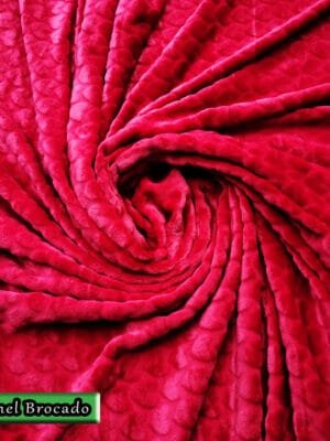 Flannel Brocado Corazones | Rojo