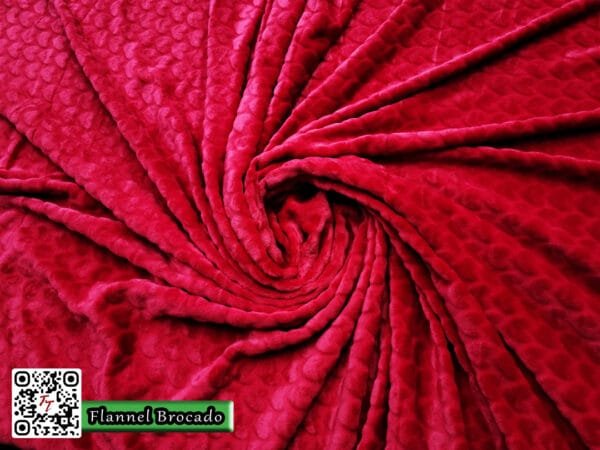 Flannel Brocado Corazones | Rojo