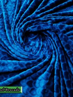 Flannel Brocado Corazones | Azul Petróleo