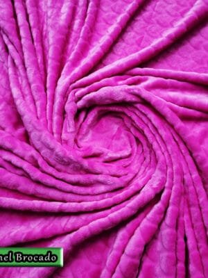 Flannel Brocado Corazones | Fucsia