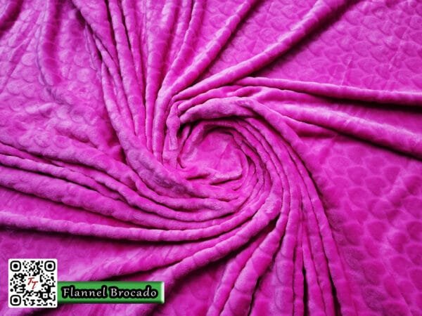 Flannel Brocado Corazones | Fucsia