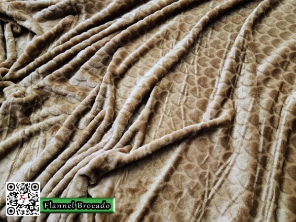 Flannel Brocado Corazones | Camello