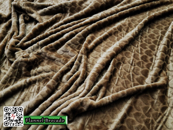 Flannel Brocado Corazones | Camello